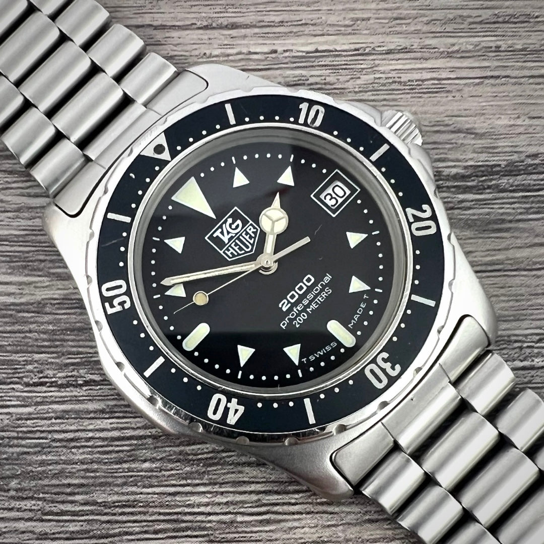 TAG HEUER プロフェッショナル200 973.006 クォーツ 腕時計 1987 Tag Heuer 2000 Professional Quartz 973.006 – Mornington Watches