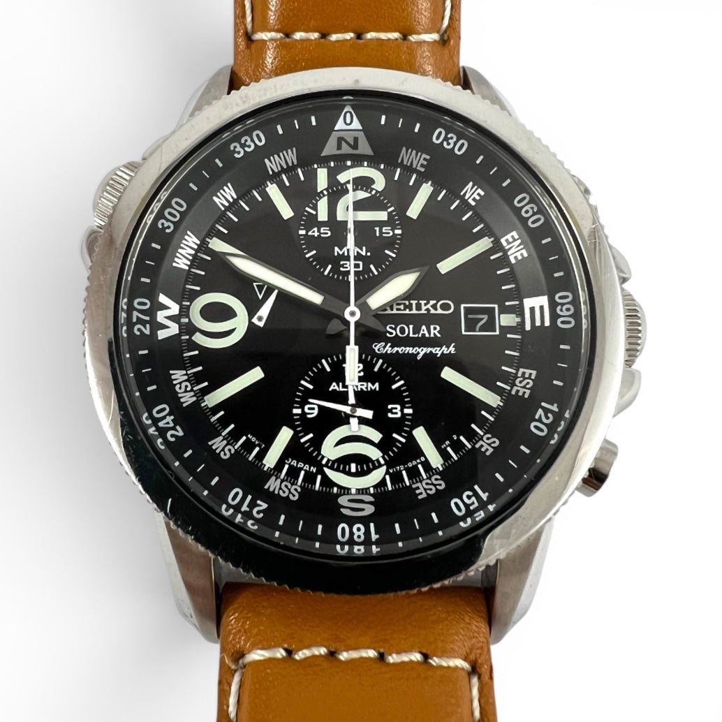 2012 Seiko Alarm Chronograph V172-0AG0 Solar – Mornington Watches