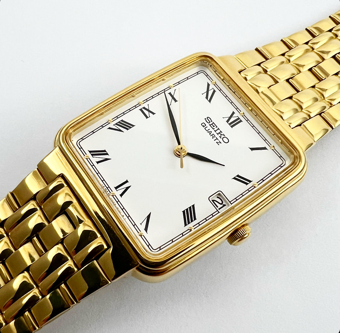 1993 Seiko 'Tank' 7N22-5091 Quartz – Mornington Watches
