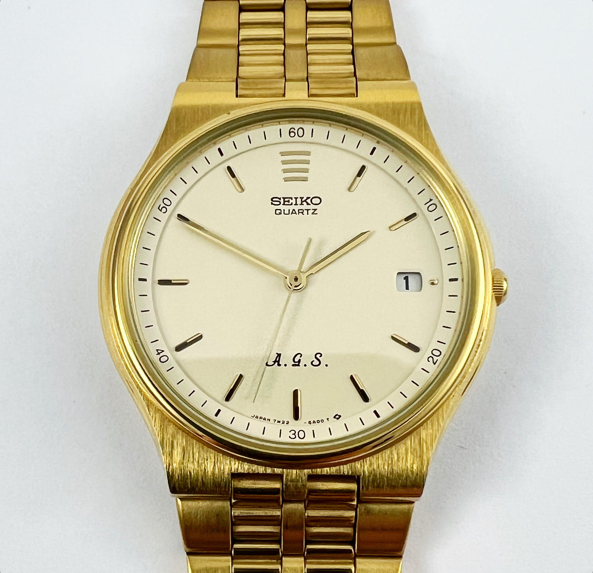 1990 Seiko Quartz AGS (Kinetic) 7M22-6A00 – Mornington Watches