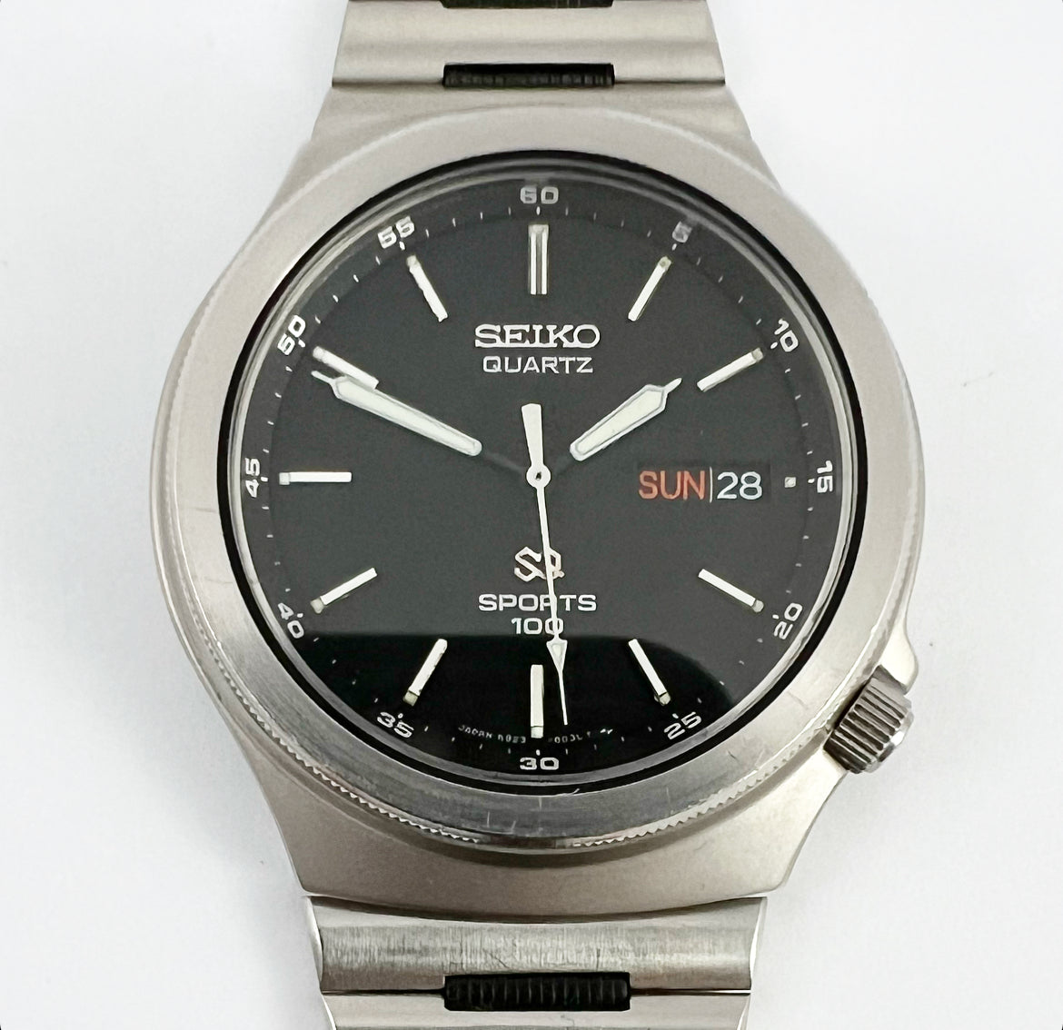 Montre Vintage Seiko Sports 100 - 6923-8090 - Années 80 - État Excellent
