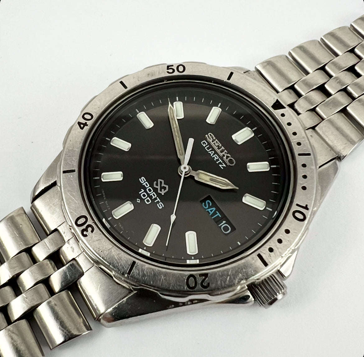1985 Seiko SQ Sports 100 5H23-7A80 Quartz – Mornington Watches