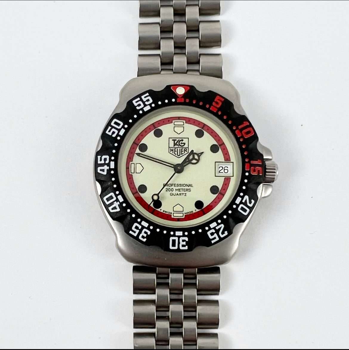 難あり　TAG HEUER WA1211 クォーツ腕時計 稼働品 1990s Tag Heuer Professional Formula 1 Quartz Unisex WA1211