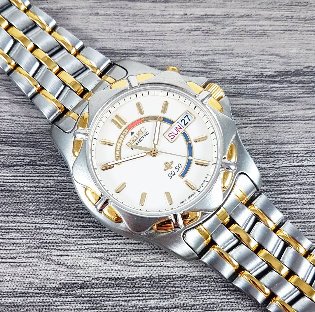 1996 Seiko Kinetic SQ50 5M43-0A50 – Mornington Watches