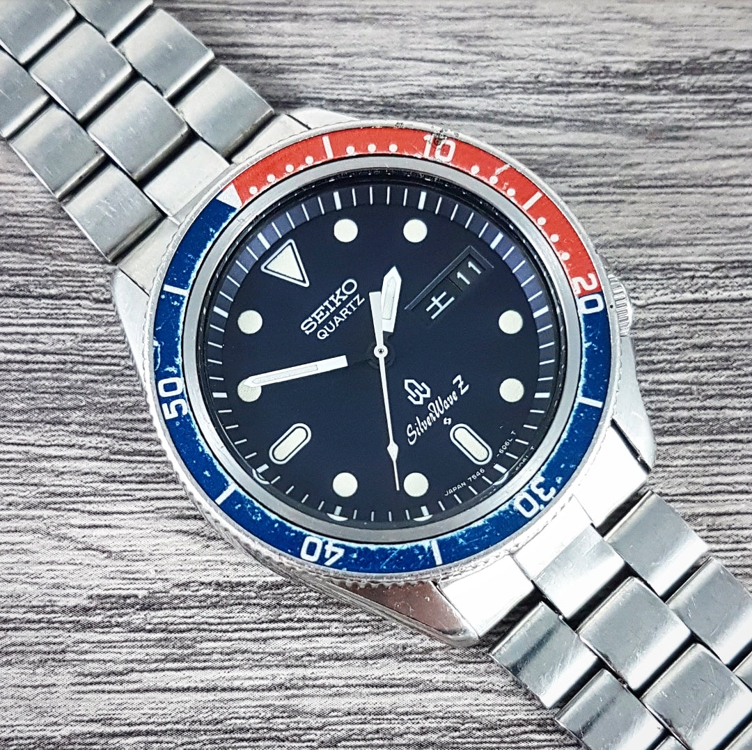 セイコー　SilverWave Z クオーツ　7546-6060 稼働品 1978 Seiko Quartz SilverWave Z 7546-6060 – TokeiMedic