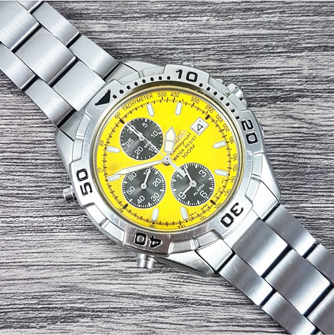 1998 Seiko 100m Alarm Chronograph 7T32-7F70 Quartz – Mornington