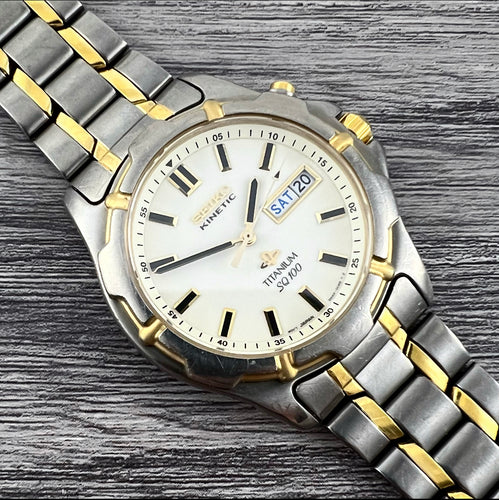 1997 Seiko Kinetic SQ100 Titanium 5M43-0C00