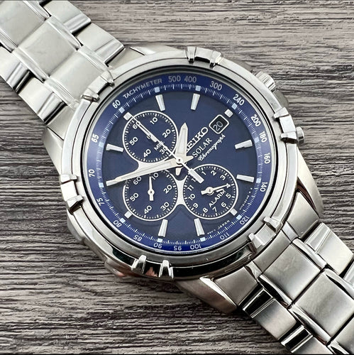 2015 Seiko Solar Alarm Chronograph V172-0AJ0