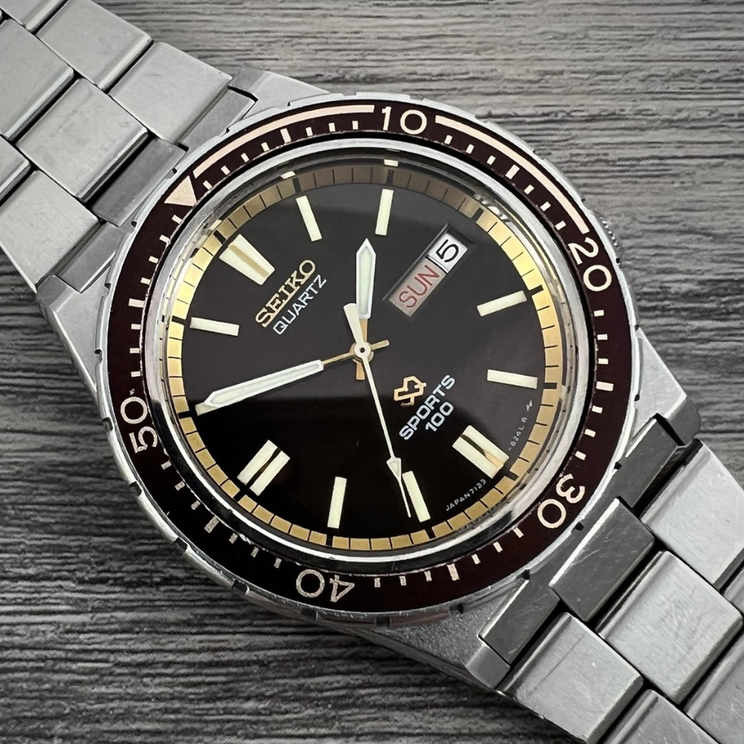 1979 Seiko Quartz SQ Sports 100 7123-823B ‘Root Beer’