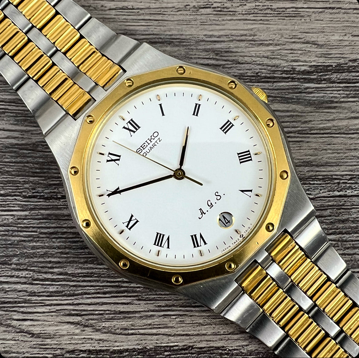 1988 Seiko Quartz AGS Kinetic 7M22-7A00 (Full Set) – Mornington Watches