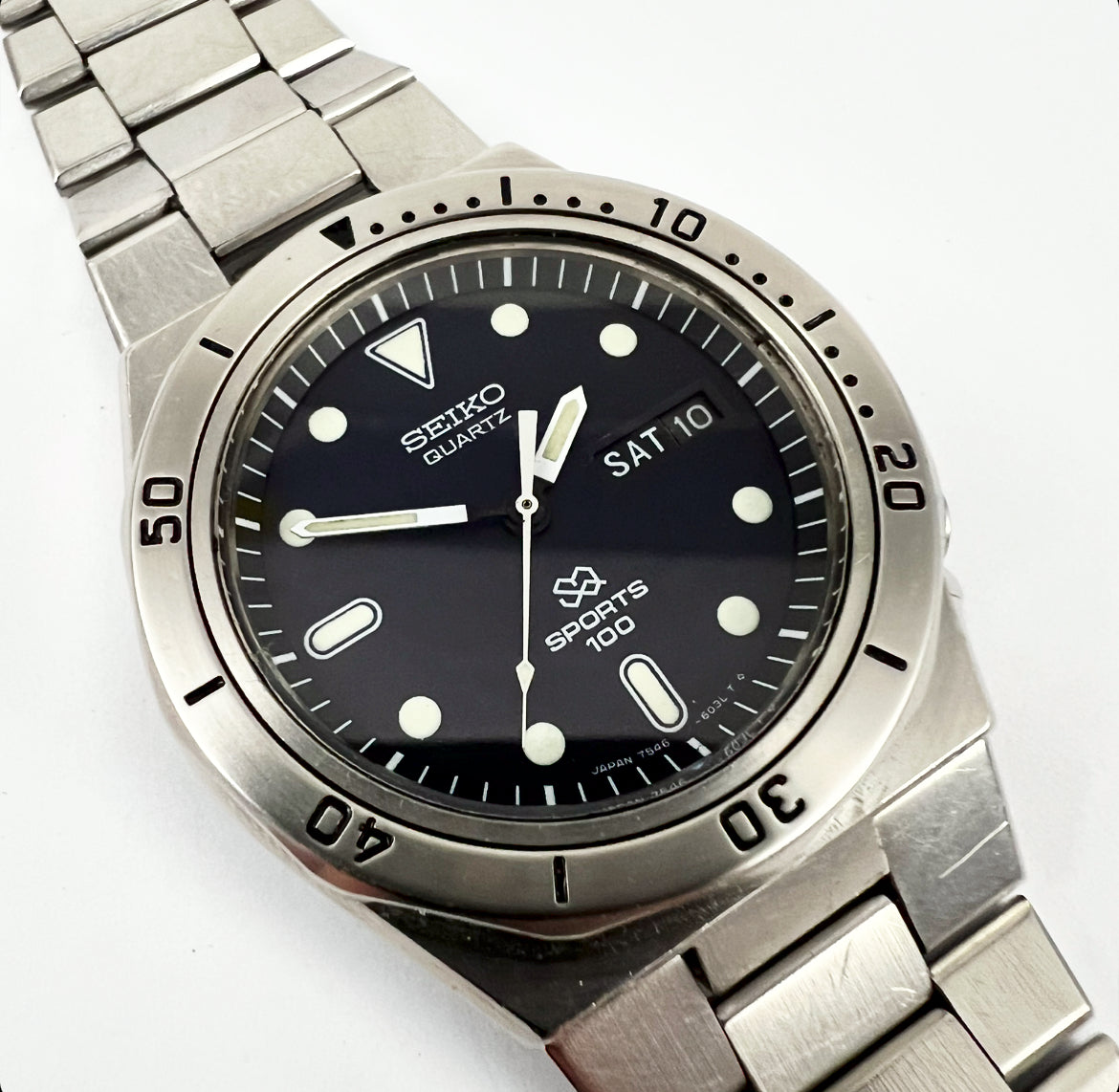 1978 Seiko SQ Sports 100 7546-6030 Quartz – Mornington Watches