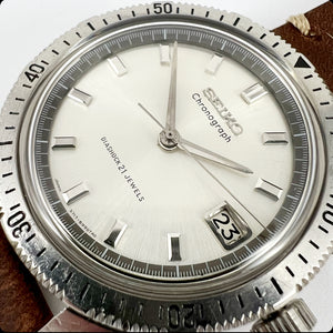 1965 Seiko Seahorse One Button Chronograph 5717-8990