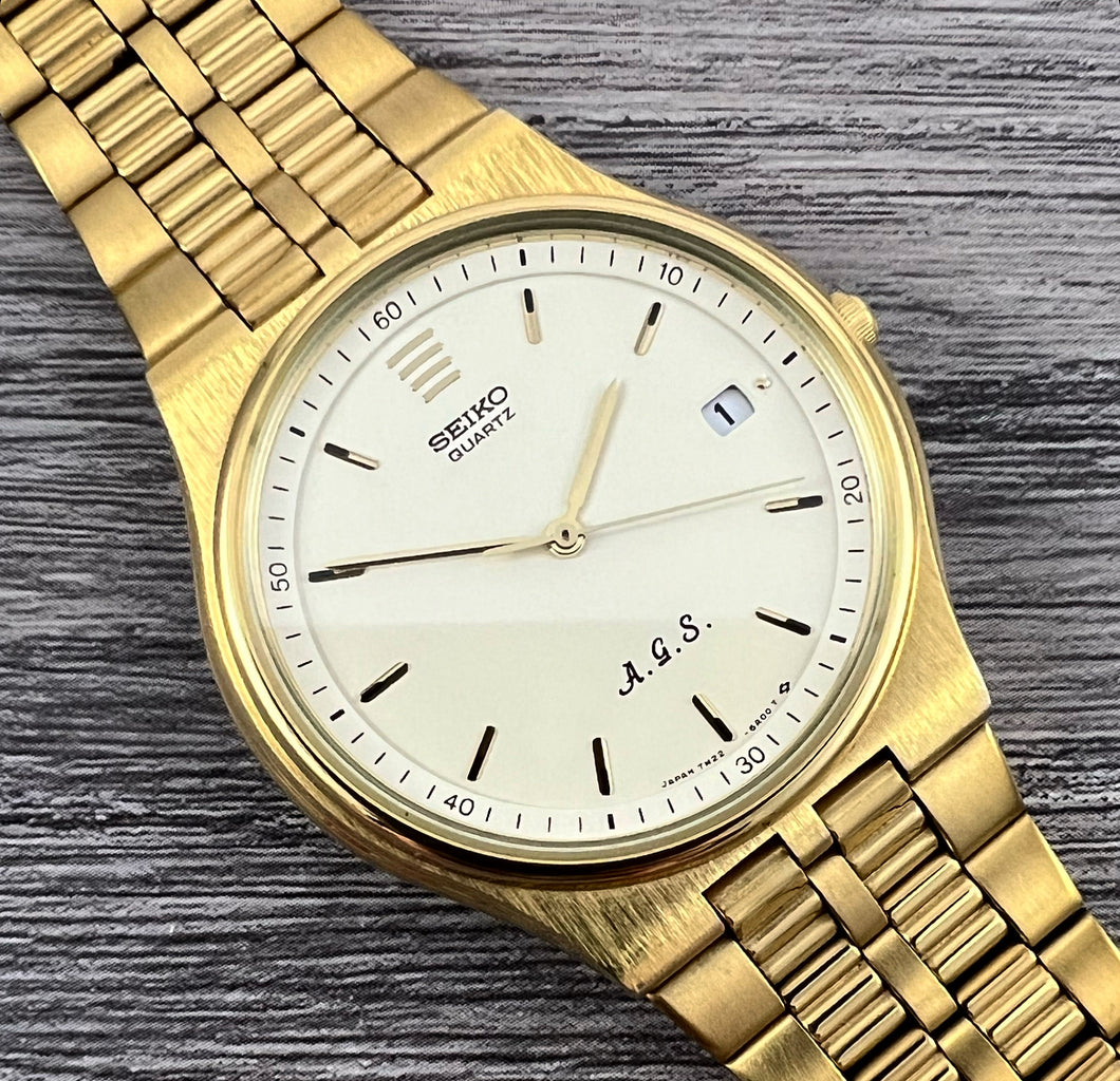 1990 Seiko Quartz AGS Kinetic 7M22 6A00