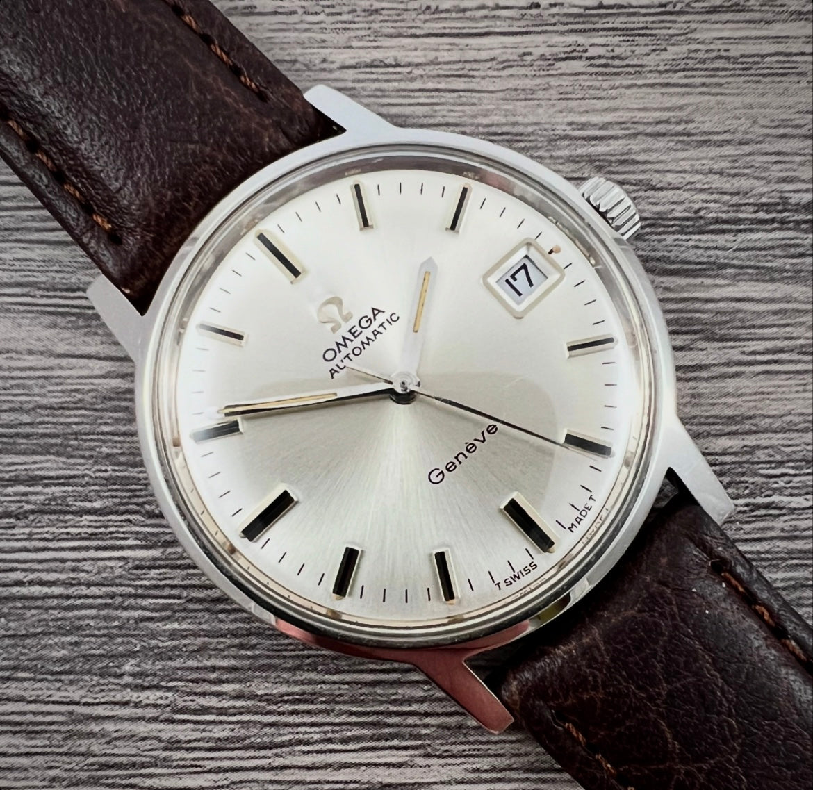 60's OMEGA Geneve 166.070 ヴィンテージ オメガ VINTAGE SS 1969 OMEGA GENEVE REF 166.070 24J WATCH. | eBay