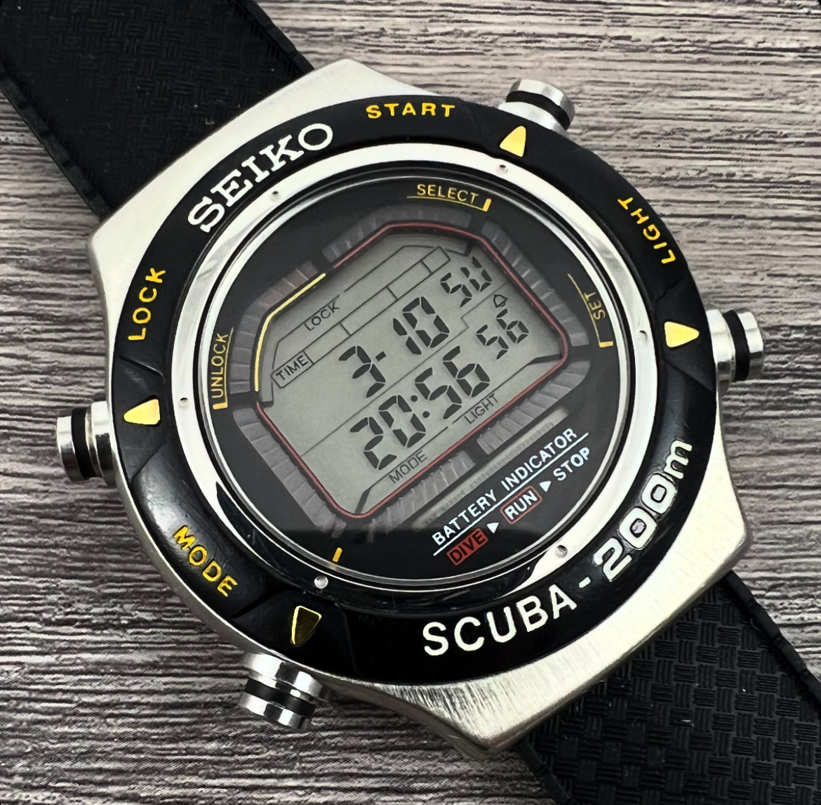 1994 Seiko Scuba Air Diver's 200M S800-0019 LCD Quartz – Mornington Watches