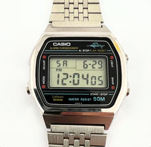 1980s Casio Marlin W-36 Quartz LCD Chronograph