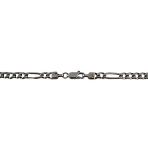 Figaro Curb Chain 4.5mm - 925 Sterling Silver - 24.5"