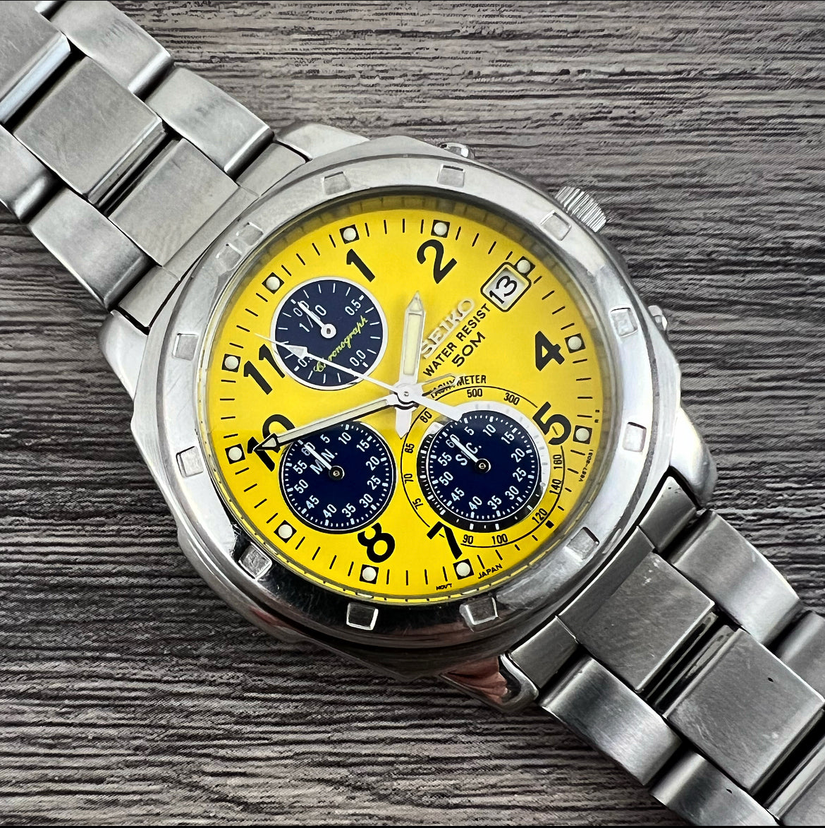 1997 Seiko 50m Chronograph V657-9010 Quartz – Mornington Watches