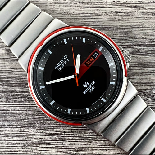 1986 Seiko SQ Sports 100 5H23-602H Quartz