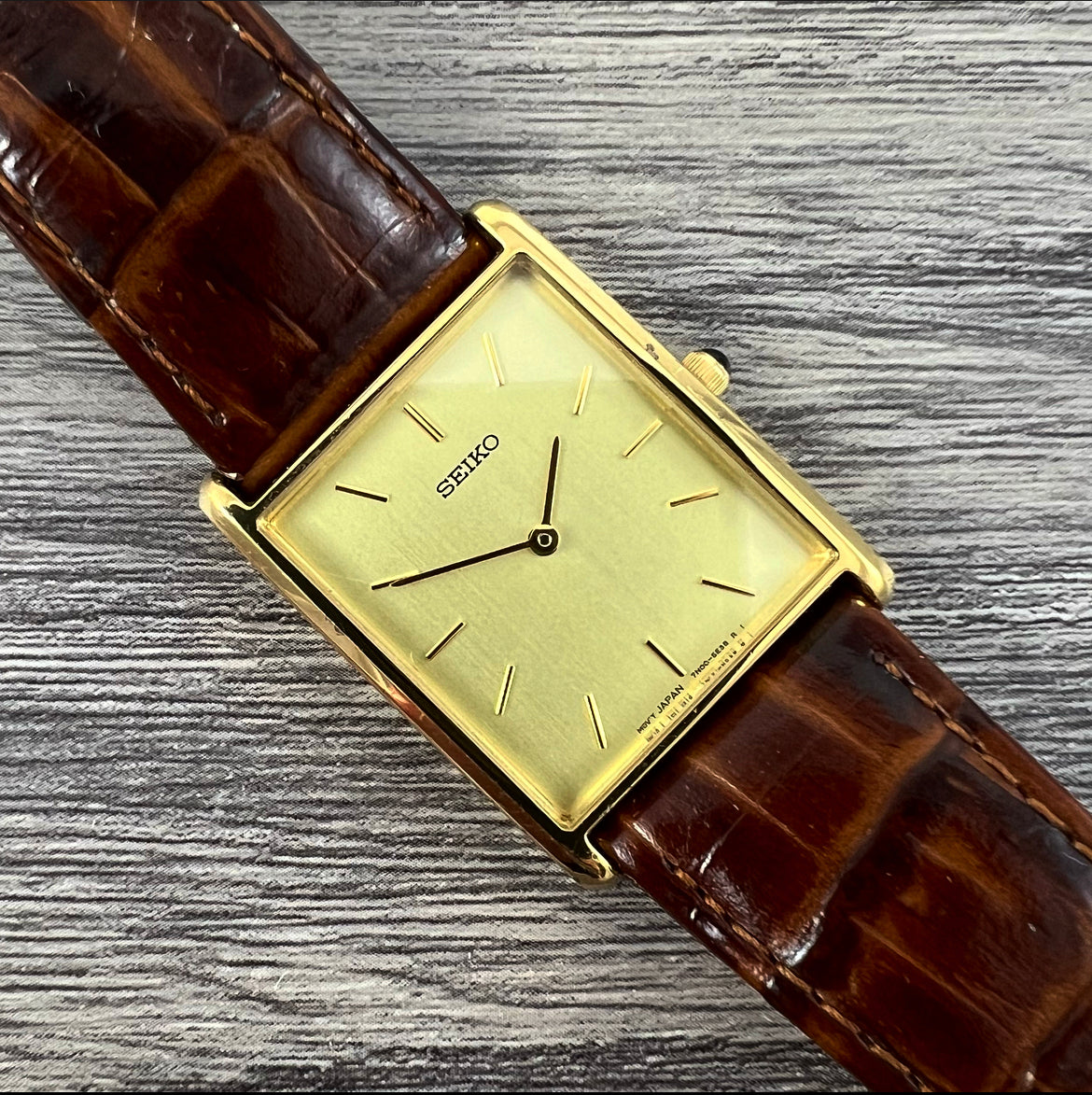 2005 Seiko 'Tank' 7N00-5C70 Quartz – Mornington Watches