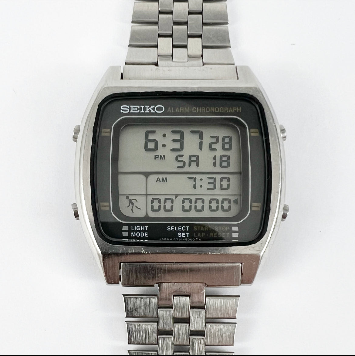 1984 Seiko SQ A714-5000 ‘Running Man’ LCD Quartz Chronograph ...