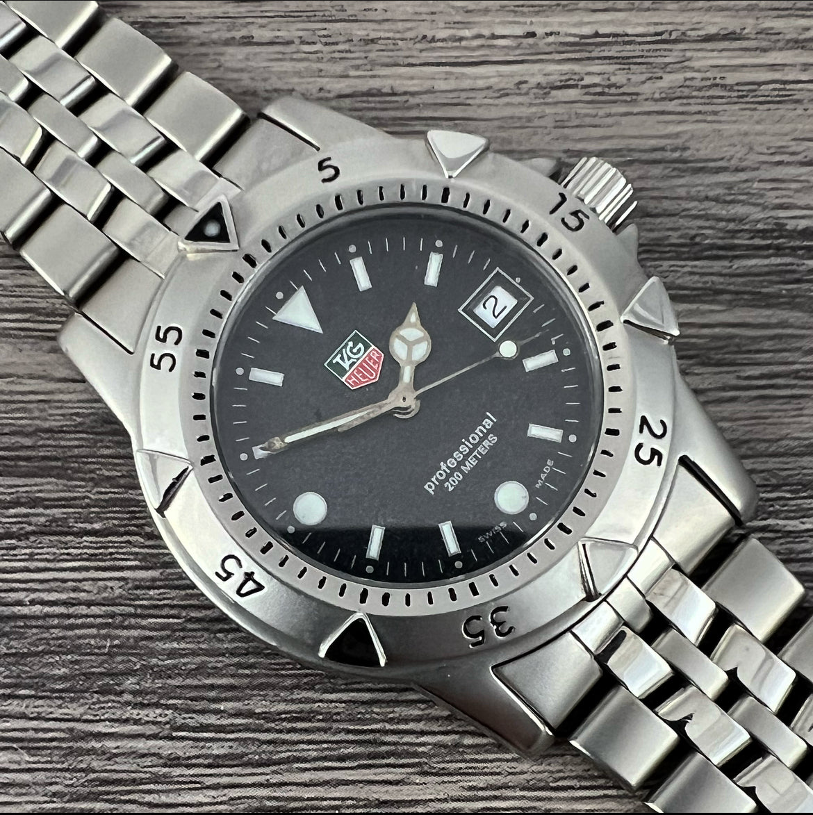 1990s Tag Heuer 1500 Professional Quartz WD1211 K 20 Mornington