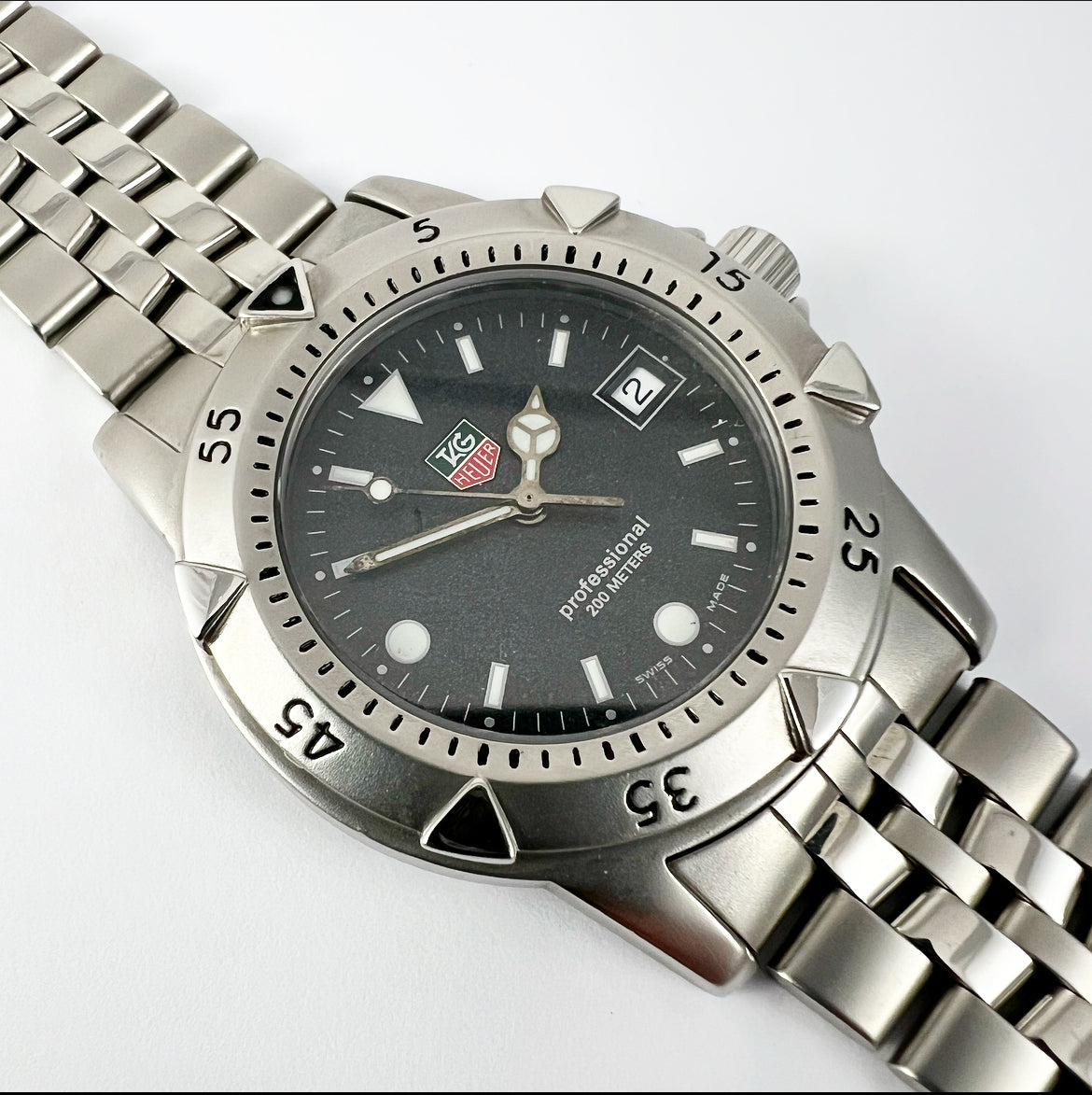 1990s Tag Heuer 1500 Professional Quartz WD1211 K 20 Mornington