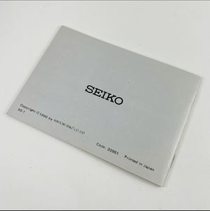 1990 Seiko Guarantee Booklet (V657-6190)