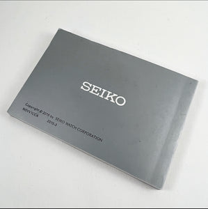 2015 Seiko Instruction Booklet