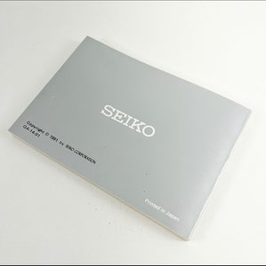 1991 Seiko 5T52 World Time Instruction Booklet