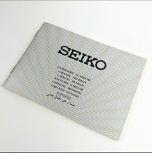 1979 Seiko Guarantee Booklet (8222-5000)