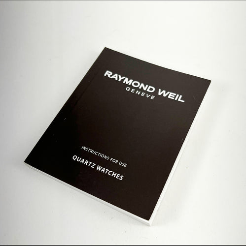 Raymond Weil Quartz Watches Instruction Booklet