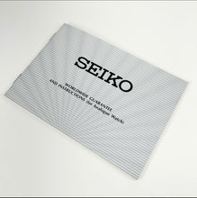 1991 Seiko Blank Guarantee Booklet NOS