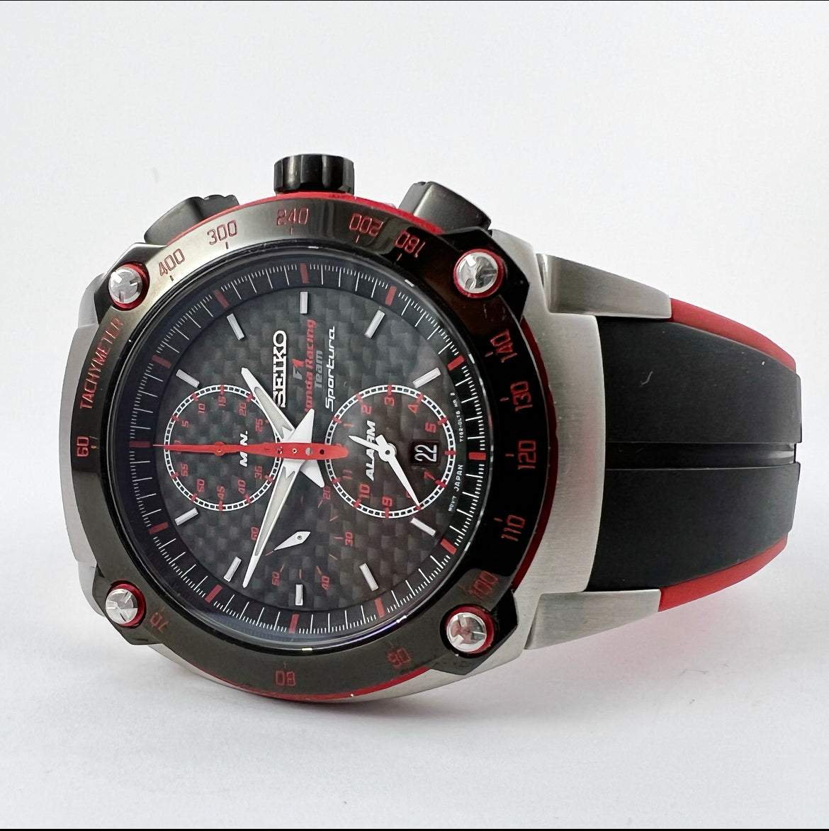 2008 Seiko Sportura Honda F1 Racing Team Edition 7T62 0HV0 Quartz Al 2008-seiko-sportura-honda-f1-racing-team-edition-7t62-0hv0-quartz-al