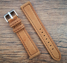 Suede Leather Strap - Light Brown - 20mm/22mm