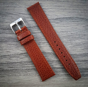 Textured Leather Strap - Tan - 16mm/18mm
