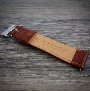 Textured Leather Strap - Tan - 16mm/18mm