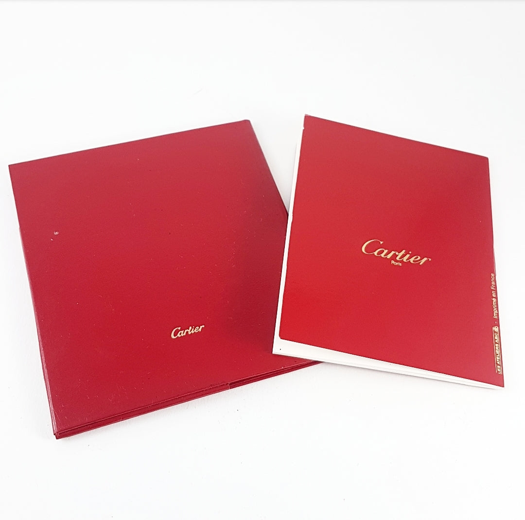 Estate Cartier Trifold Watch Manual & DVD Document Holder (No Watch)