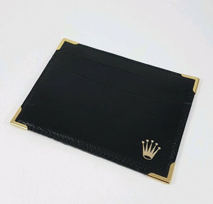 Rolex Black and Gold Document Wallet 101.20.34